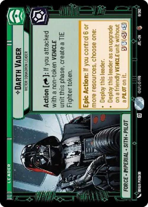 Star Wars: Unlimited: Darth Vader - Victor Squadron Leader card image