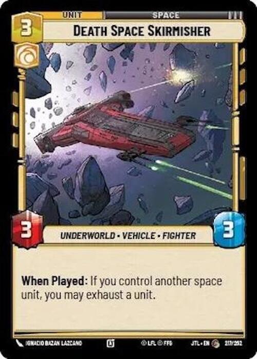 Star Wars: Unlimited: Death Space Skirmisher card image