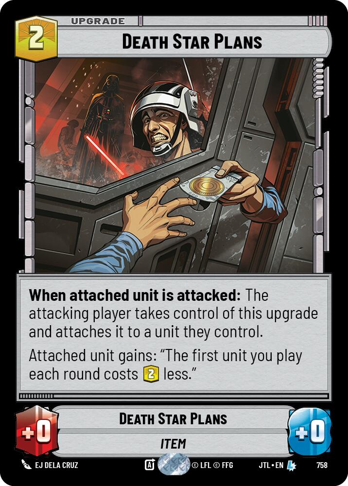 Star Wars: Unlimited: Death Star Plans (Foil) card image