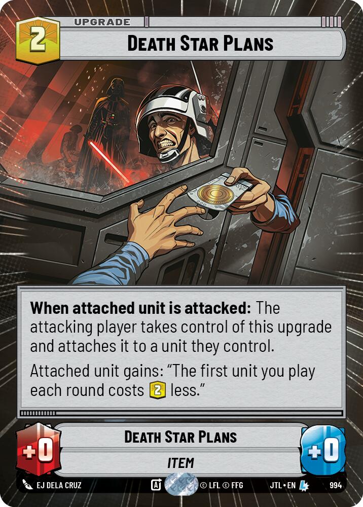 Star Wars: Unlimited: Death Star Plans (Hyperspace Foil) card image