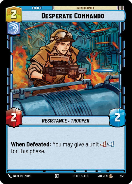 Star Wars: Unlimited: Desperate Commando (Foil) card image