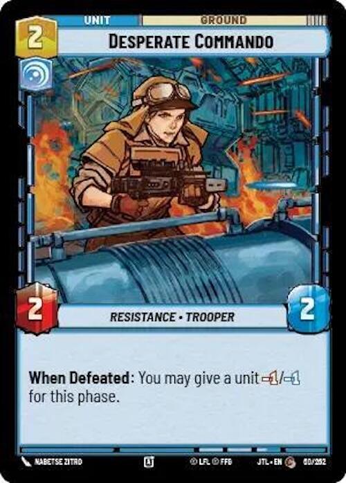 Star Wars: Unlimited: Desperate Commando card image