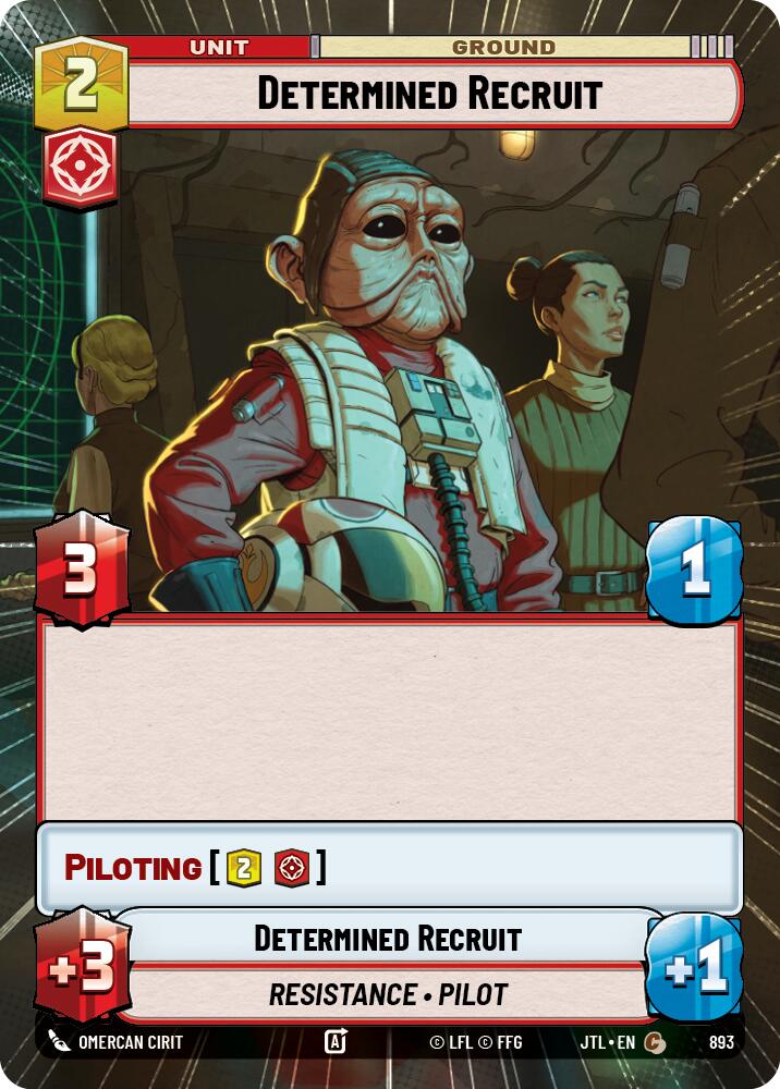 Star Wars: Unlimited: Determined Recruit (Hyperspace Foil) card image