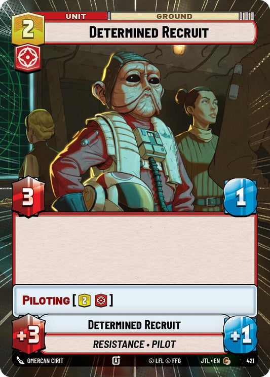 Star Wars: Unlimited: Determined Recruit (Hyperspace) card image