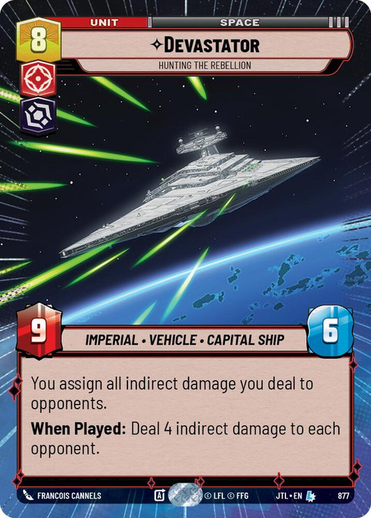 Star Wars: Unlimited: Devastator - Hunting the Rebellion (Hyperspace Foil) card image