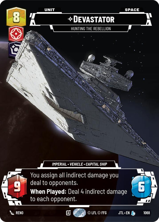 Star Wars: Unlimited: Devastator - Hunting the Rebellion (Prestige Foil) card image