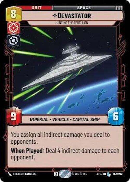 Star Wars: Unlimited: Devastator - Hunting the Rebellion card image