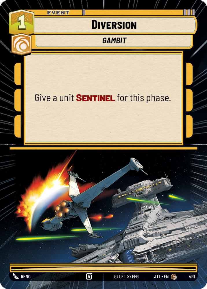 Star Wars: Unlimited: Diversion (Hyperspace) card image