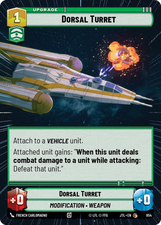 Star Wars: Unlimited: Dorsal Turret (Hyperspace Foil) card image