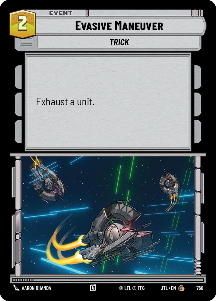 Star Wars: Unlimited: Evasive Maneuver (Foil) card image