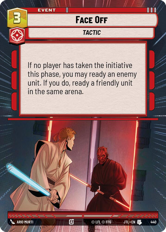 Star Wars: Unlimited: Face Off (Hyperspace) card image