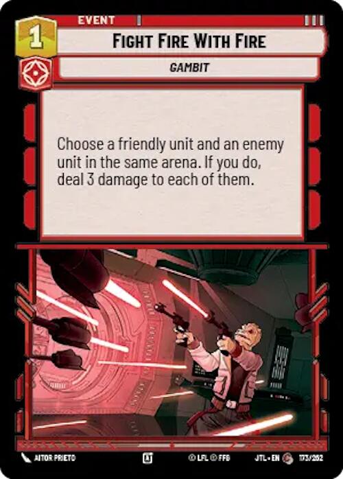 Star Wars: Unlimited: Fight Fire With Fire card image