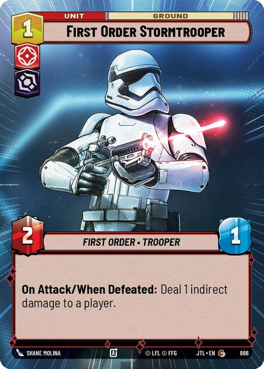 Star Wars: Unlimited: First Order Stormtrooper (Hyperspace Foil) card image