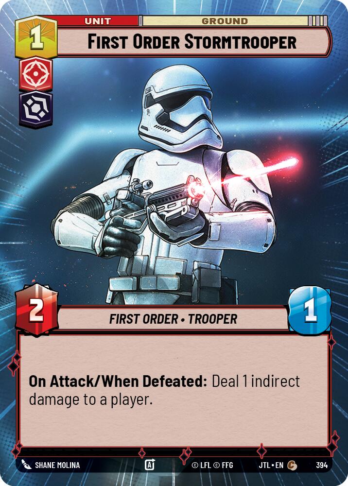 Star Wars: Unlimited: First Order Stormtrooper (Hyperspace) card image