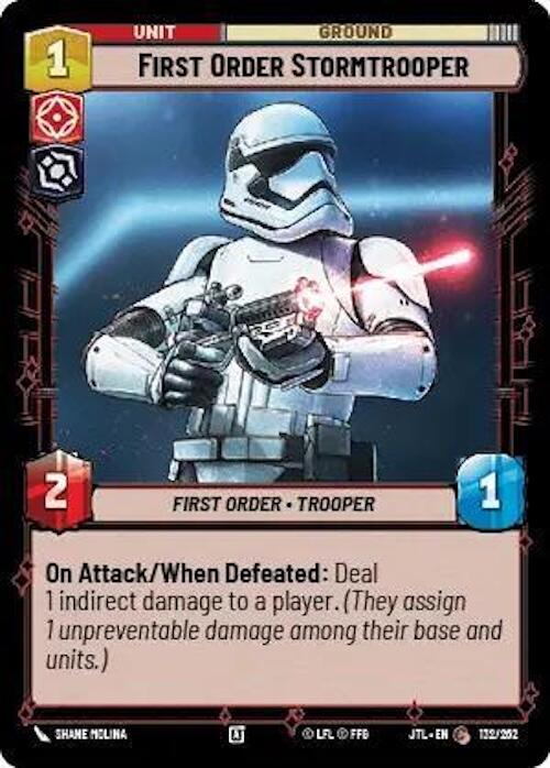 Star Wars: Unlimited: First Order Stormtrooper card image