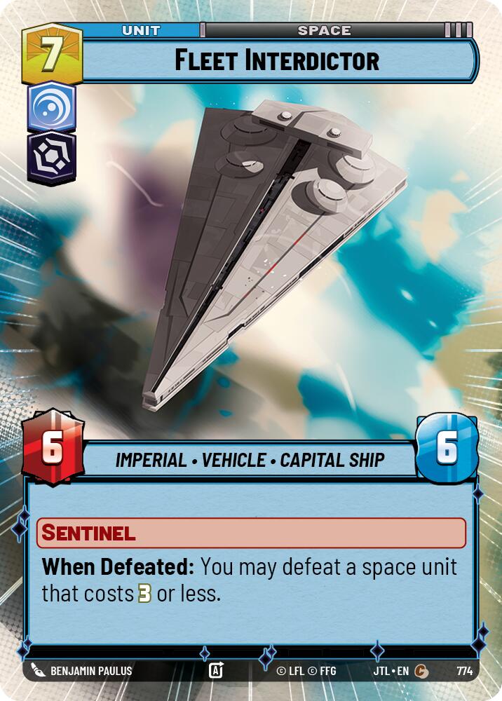 Star Wars: Unlimited: Fleet Interdictor (Hyperspace Foil) card image