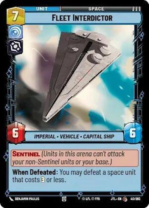 Star Wars: Unlimited: Fleet Interdictor card image