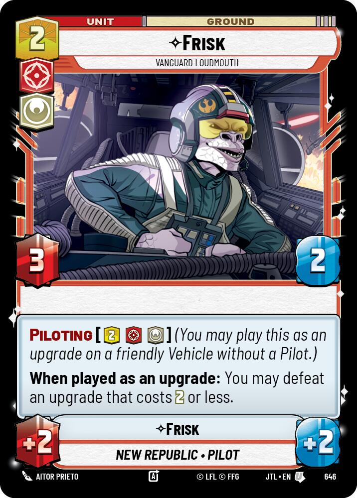 Star Wars: Unlimited: Frisk - Vanguard Loudmouth (Foil) card image