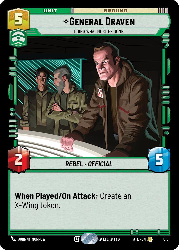 Star Wars: Unlimited: General Draven - Doing What Must Be Done (Foil) card image