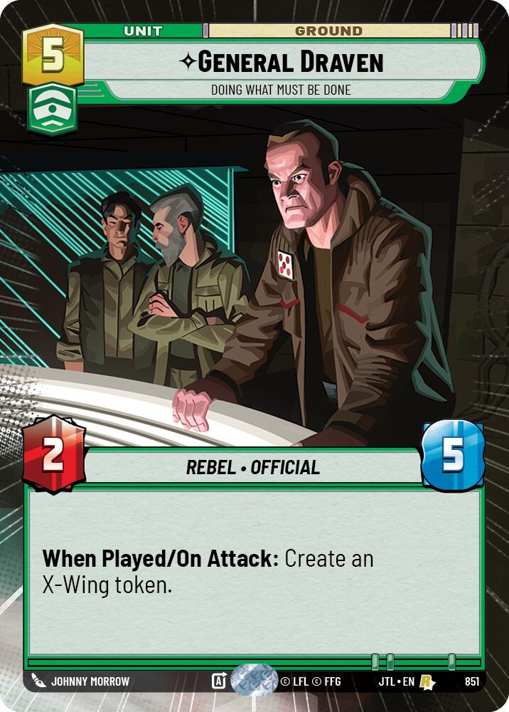 Star Wars: Unlimited: General Draven - Doing What Must Be Done (Hyperspace Foil) card image