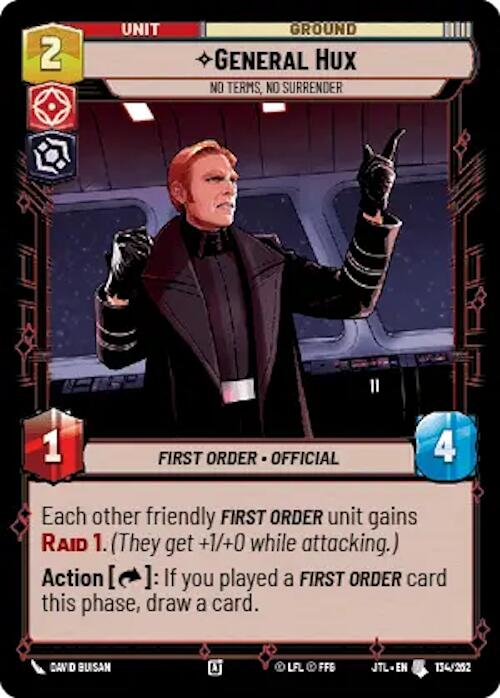 Star Wars: Unlimited: General Hux - No Terms, No Surrender card image