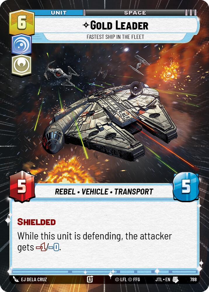 Star Wars: Unlimited: Gold Leader - Fastest Ship in the Fleet (Hyperspace Foil) card image