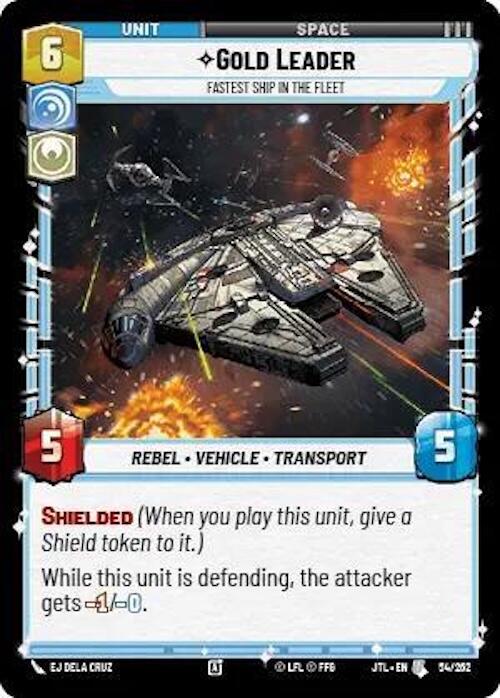 Star Wars: Unlimited: Gold Leader - Fastest Ship in the Fleet card image