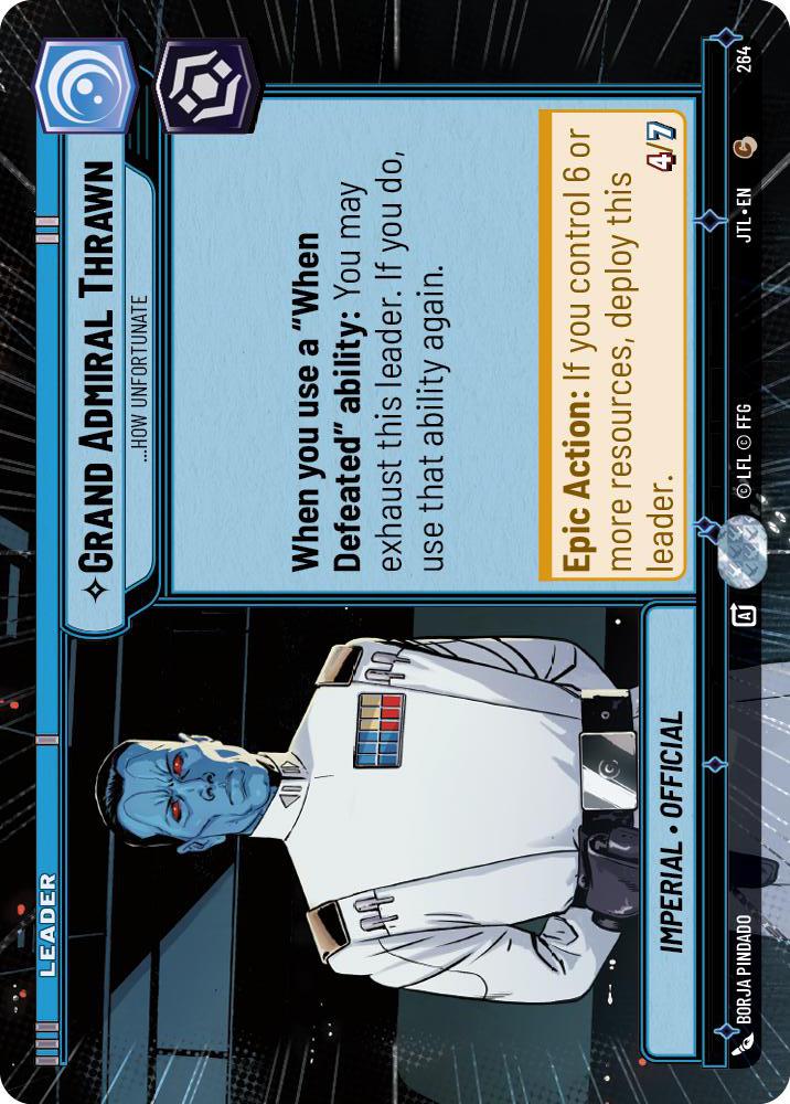 Star Wars: Unlimited: Grand Admiral Thrawn - ...How Unfortunate (Hyperspace) card image