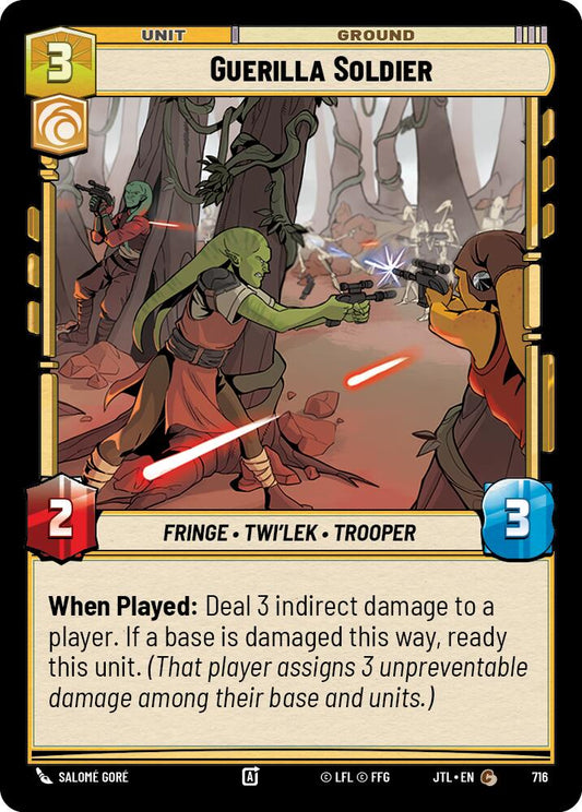 Star Wars: Unlimited: Guerilla Soldier (Foil) card image