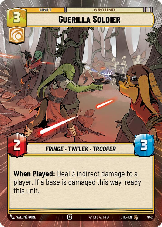 Star Wars: Unlimited: Guerilla Soldier (Hyperspace Foil) card image