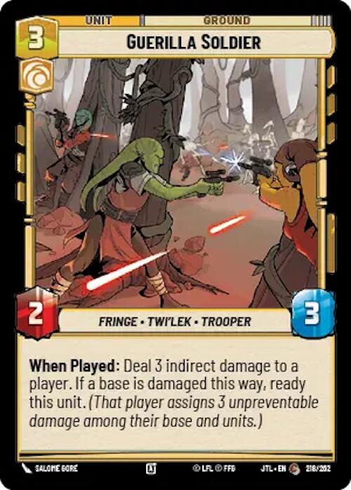 Star Wars: Unlimited: Guerilla Soldier card image