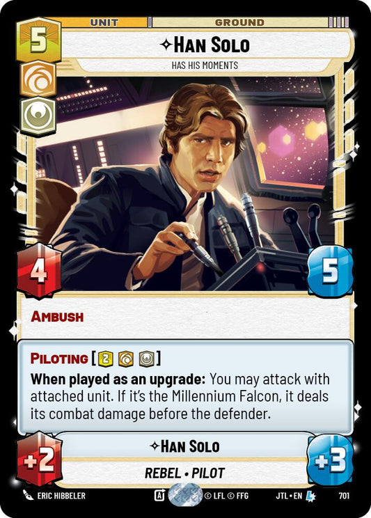 Star Wars: Unlimited: Han Solo - Has His Moments (Foil) card image