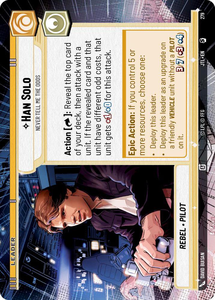 Star Wars: Unlimited: Han Solo - Never Tell Me the Odds (Hyperspace) card image