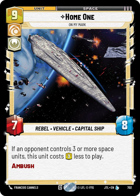 Star Wars: Unlimited: Home One - On My Mark (Foil) card image