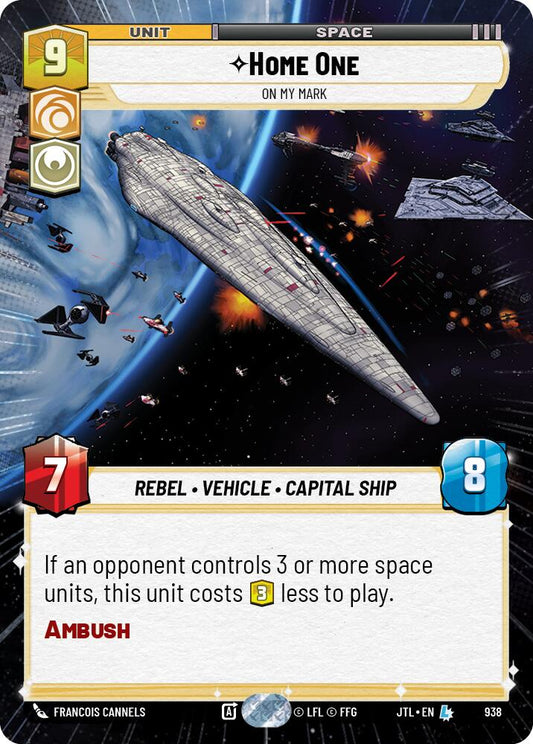 Star Wars: Unlimited: Home One - On My Mark (Hyperspace Foil) card image