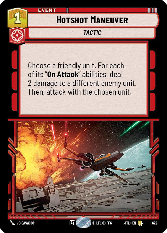 Star Wars: Unlimited: Hotshot Maneuver (Foil) card image