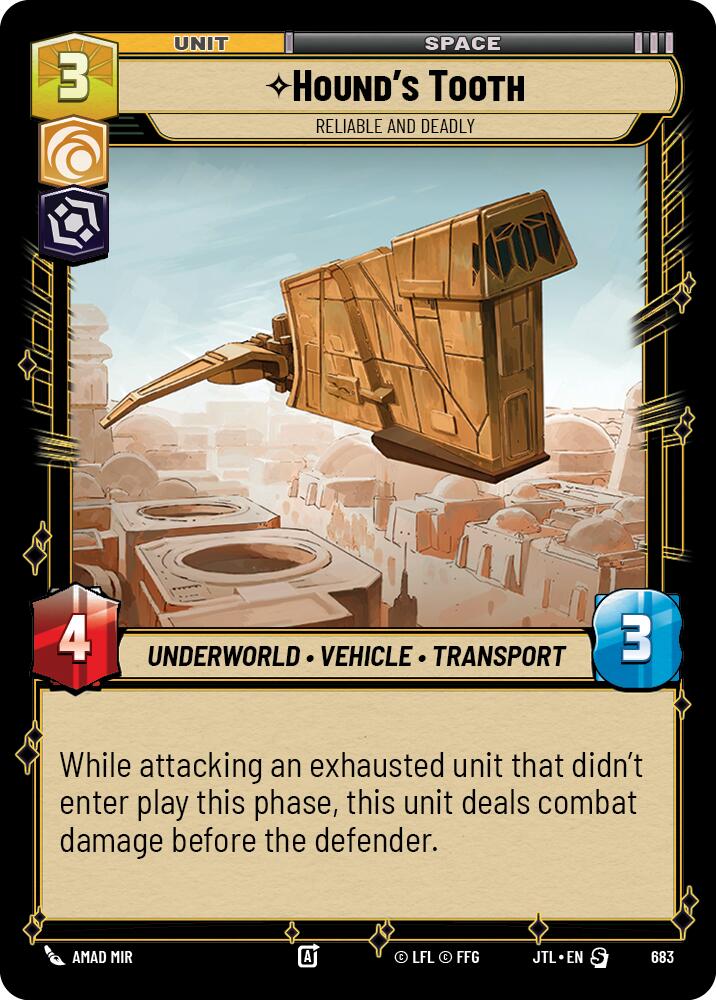 Star Wars: Unlimited: Hound's Tooth - Reliable and Deadly (Foil) card image