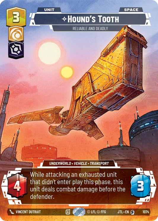 Star Wars: Unlimited: Hound's Tooth - Reliable and Deadly (Prestige Foil) card image