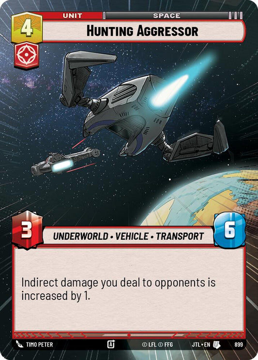 Star Wars: Unlimited: Hunting Aggressor (Hyperspace Foil) card image