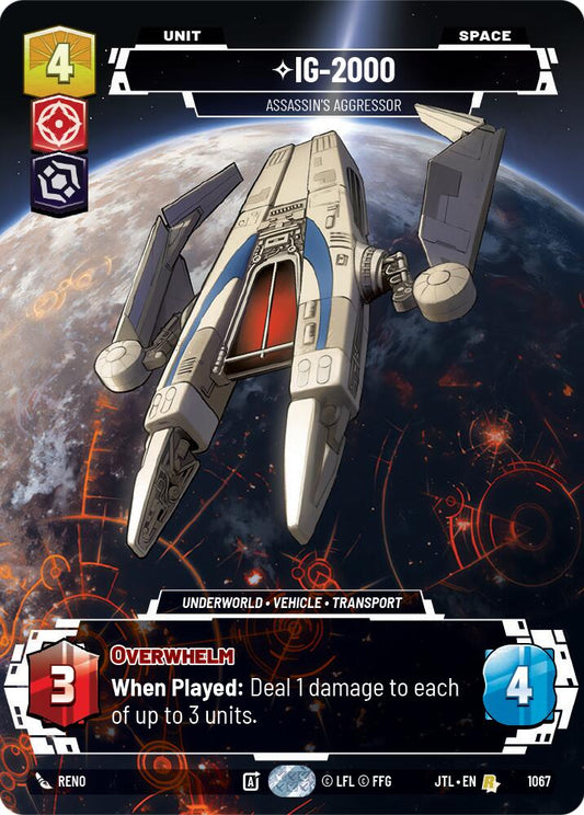 Star Wars: Unlimited: IG-2000 - Assassin's Aggressor (Prestige Foil) card image