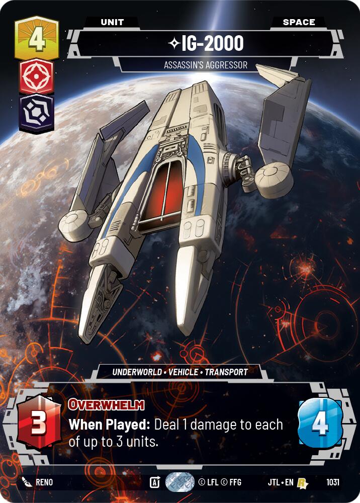 Star Wars: Unlimited: IG-2000 - Assassin's Aggressor (Prestige) card image