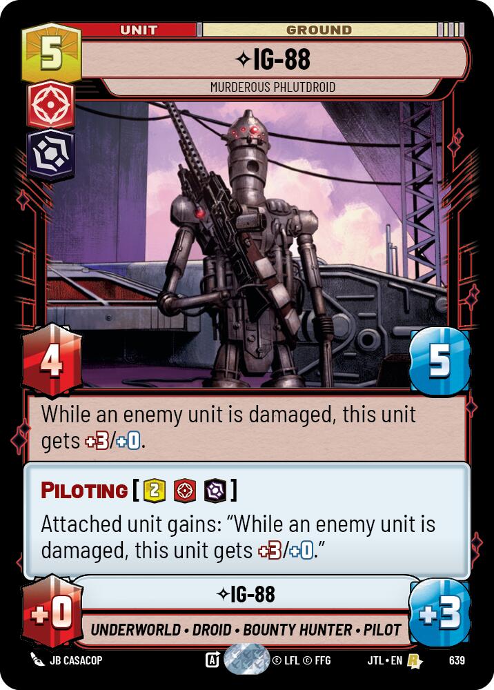 Star Wars: Unlimited: IG-88 - Murderous Phlutdroid (Foil) card image