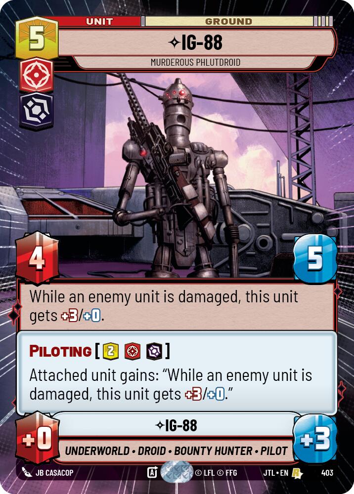 Star Wars: Unlimited: IG-88 - Murderous Phlutdroid (Hyperspace) card image