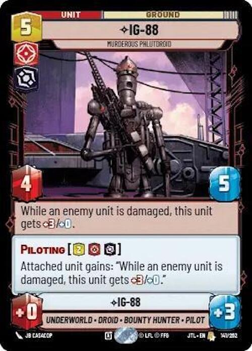 Star Wars: Unlimited: IG-88 - Murderous Phlutdroid card image