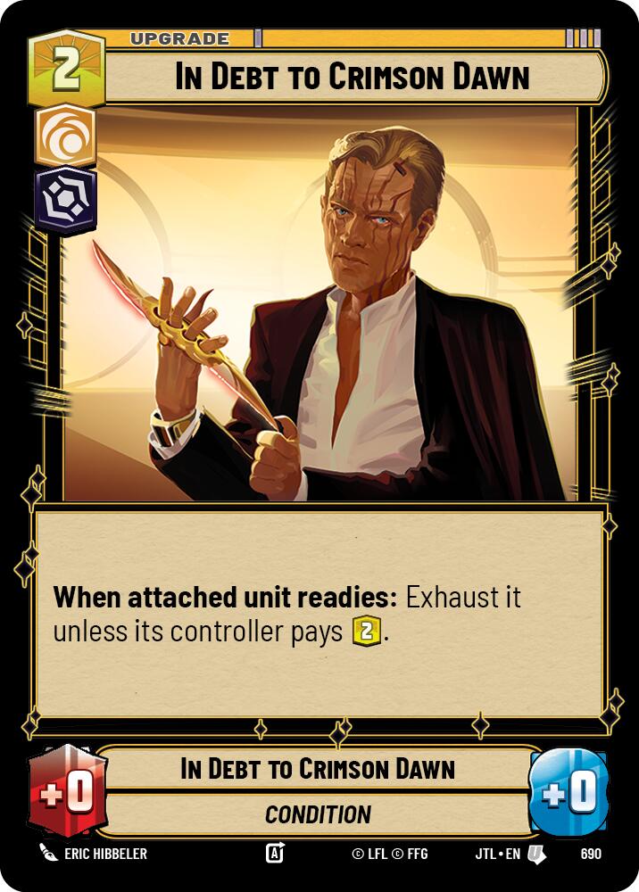 Star Wars: Unlimited: In Debt to Crimson Dawn (Foil) card image