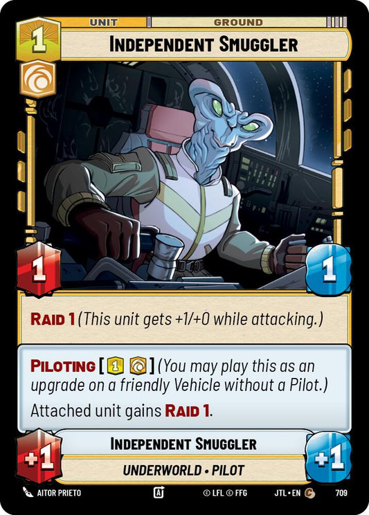 Star Wars: Unlimited: Independent Smuggler (Foil) card image