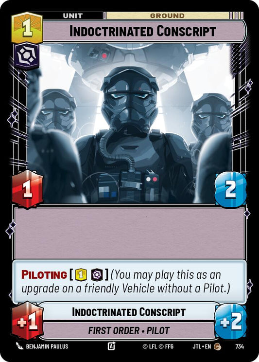 Star Wars: Unlimited: Indoctrinated Conscript (Foil) card image