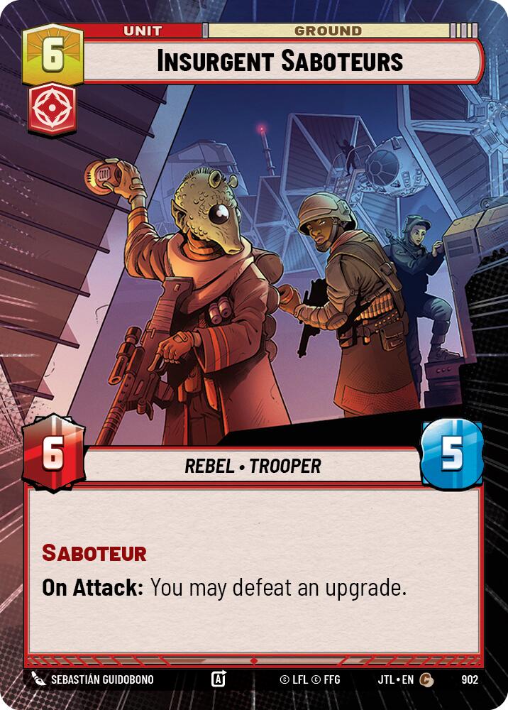 Star Wars: Unlimited: Insurgent Saboteurs (Hyperspace Foil) card image