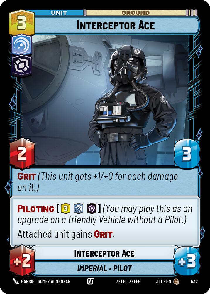 Star Wars: Unlimited: Interceptor Ace (Foil) card image