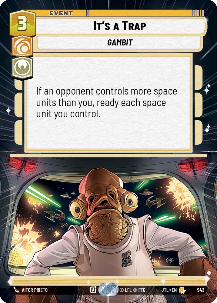 Star Wars: Unlimited: It's a Trap (Hyperspace Foil) card image